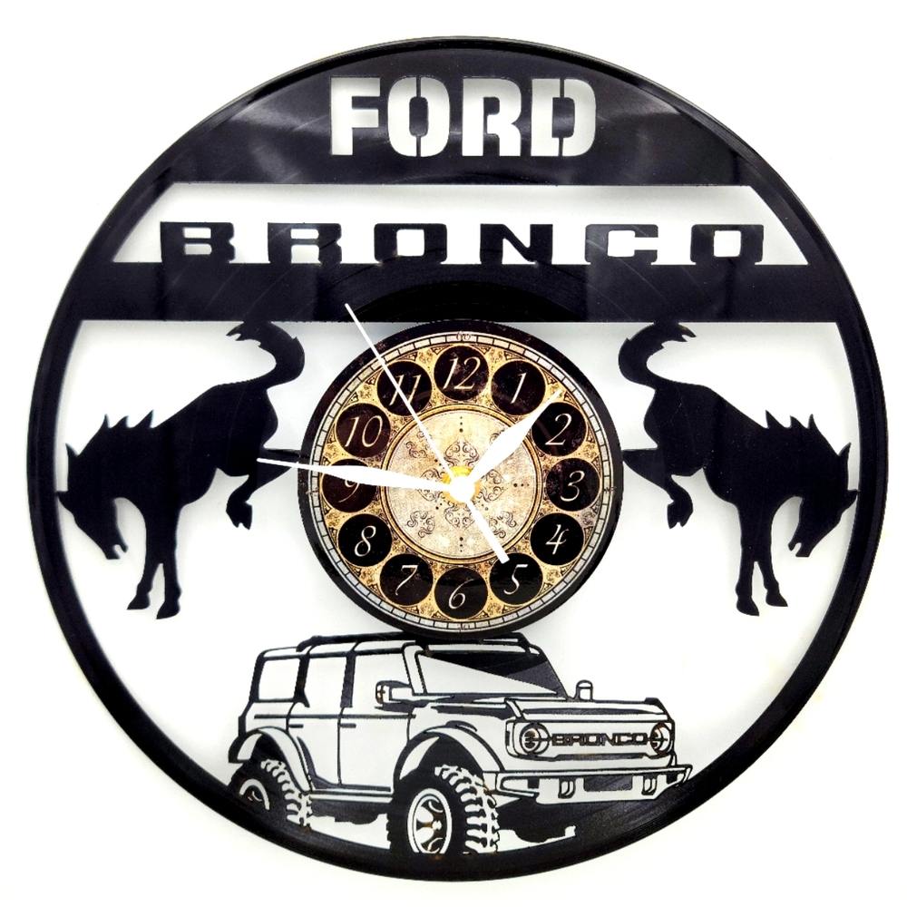 FORD BRONCO vinyl record clock